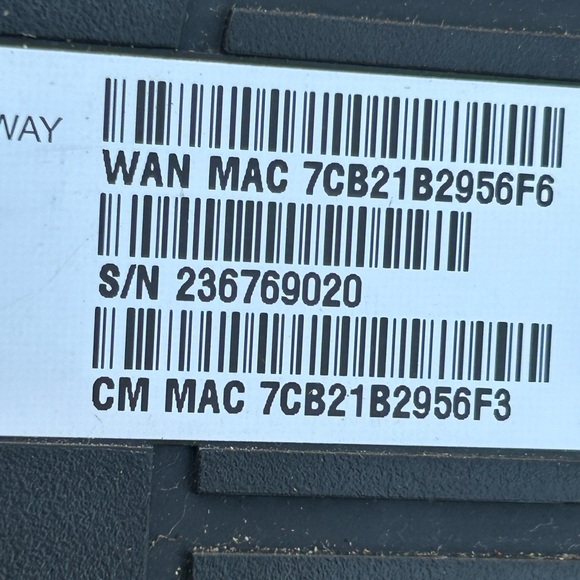 Cisco DPC3825 DOCSIS 3.0 Gateway Modem Router - Cox Communications - Picture 7 of 8